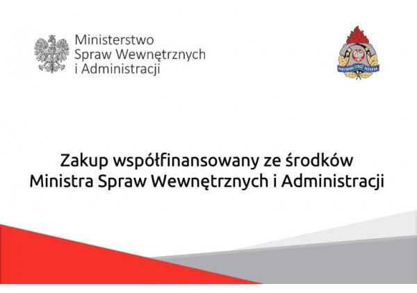 Zakres przedmiotowy dotacji MSWiA dla OSP na rok 2020